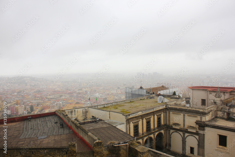 View from Castel Sant'Elmo, Naples, Italy