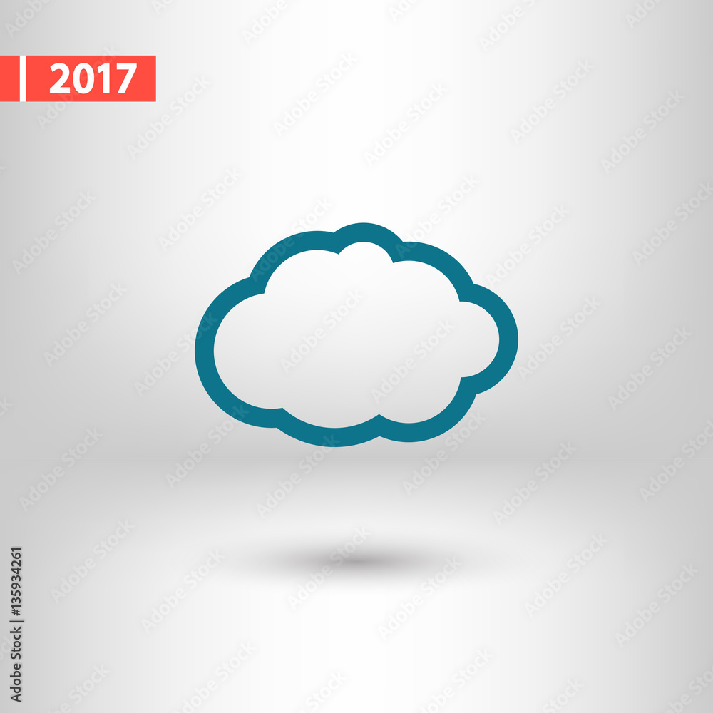 cloud icon, vector illustration. Flat design style cloud icon, vector illustration. Flat design style