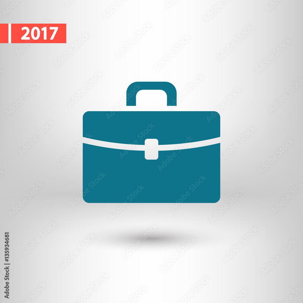 Briefcase icon, vector illustration. Flat design style Briefcase icon, vector illustration. Flat design style