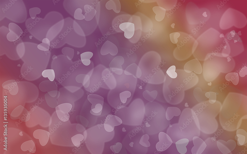 Heart bokeh background Heart bokeh background