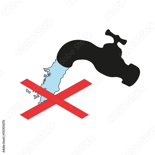 off water due to accident