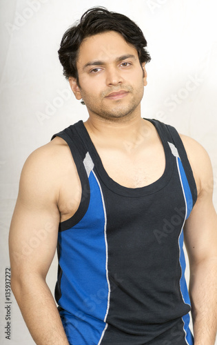 indian male model in vest
