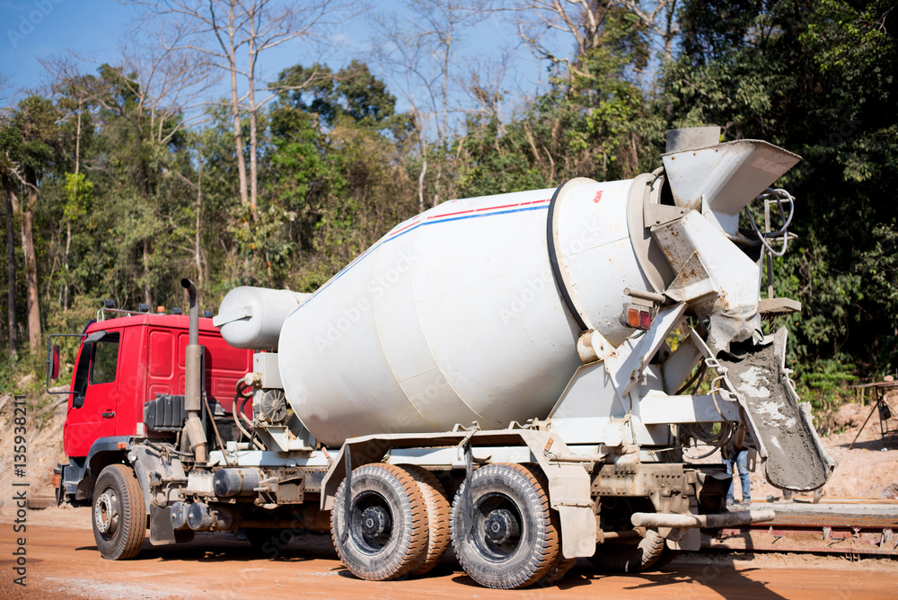 Cement tank car for constructions. Cement tank car for constructions.