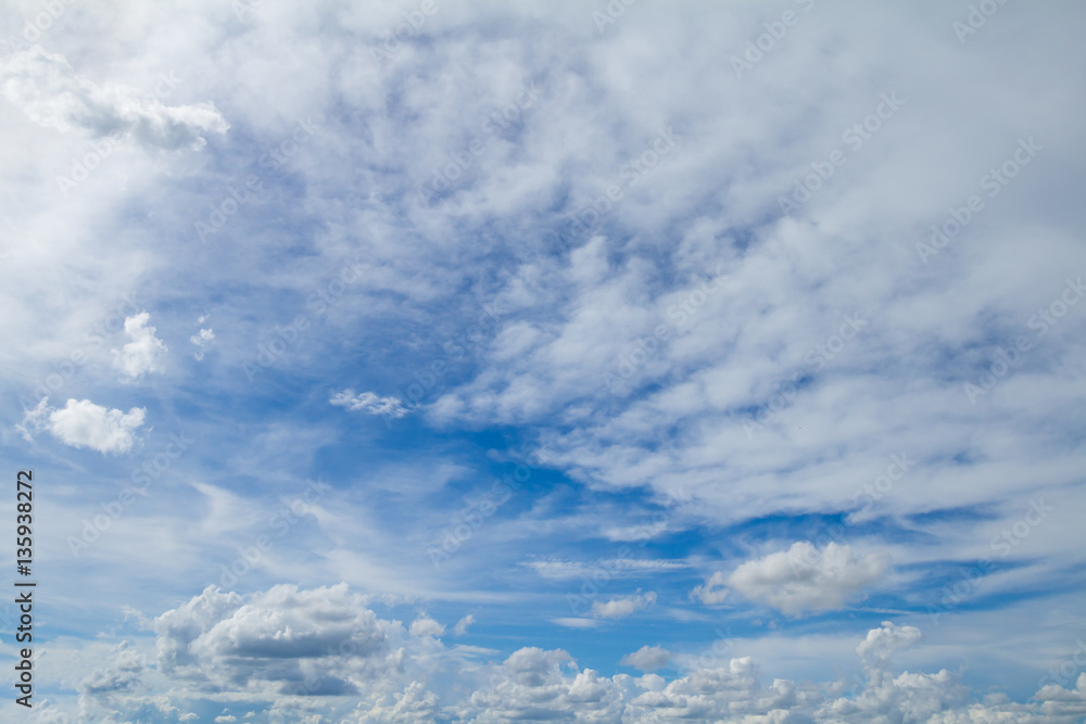 Blue sky and clouds Blue sky and clouds