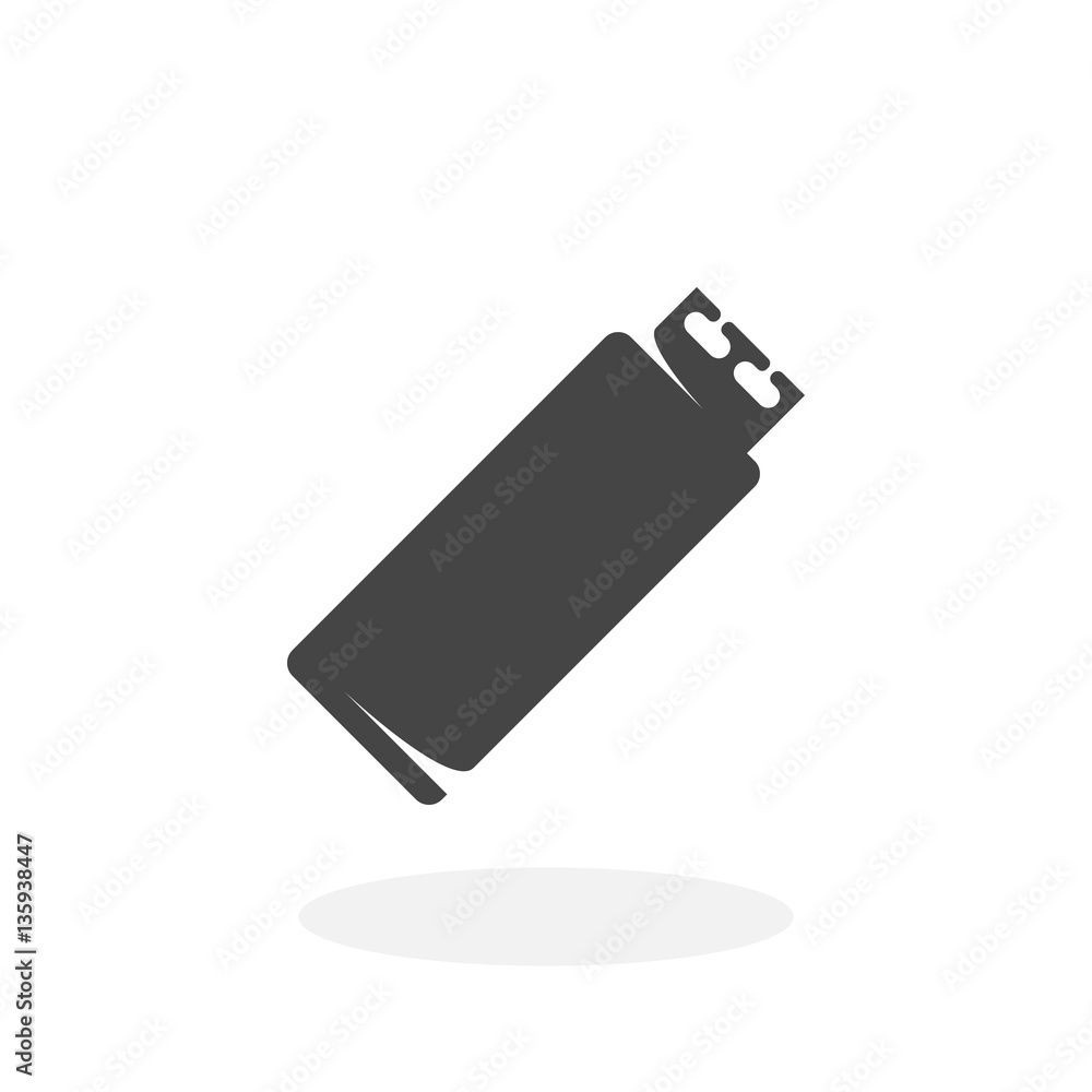 USB flash drive Icon. Vector logo on white background USB flash drive Icon. Vector logo on white background