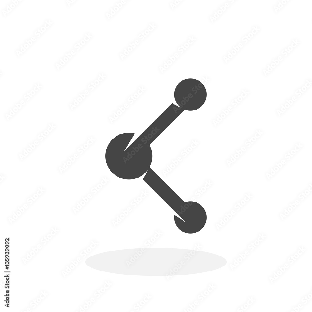 Share Icon. Vector logo on white background Share Icon. Vector logo on white background