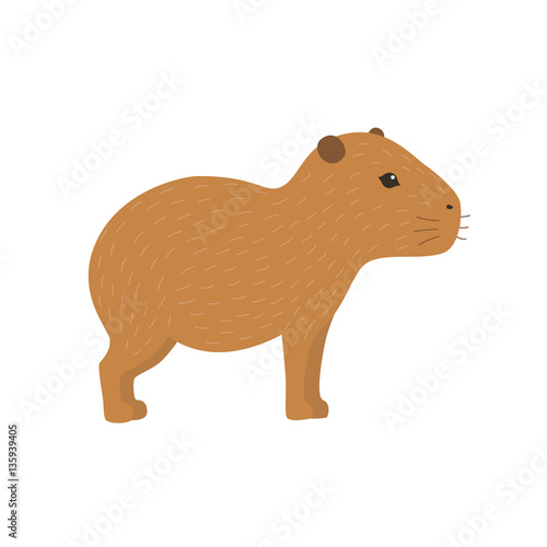 Premium Vector  Cute capybara cartoon vector illustration