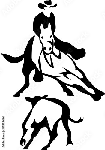 Cutting horse competition