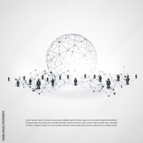 Networks - Business Connections - Social Media Concept Design