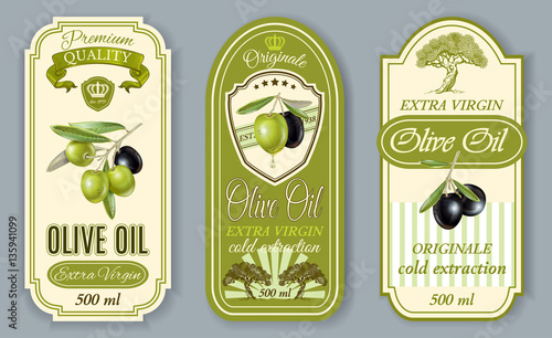 Oilve oil labels