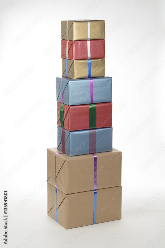 Obraz premium Cajas de regalos apiladas