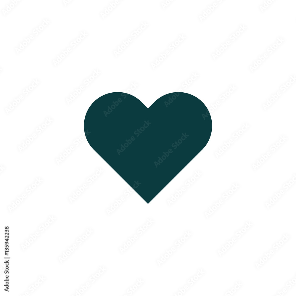 Heart Icon in trendy flat style isolated on white background. Lo Heart Icon in trendy flat style isolated on white background. Lo