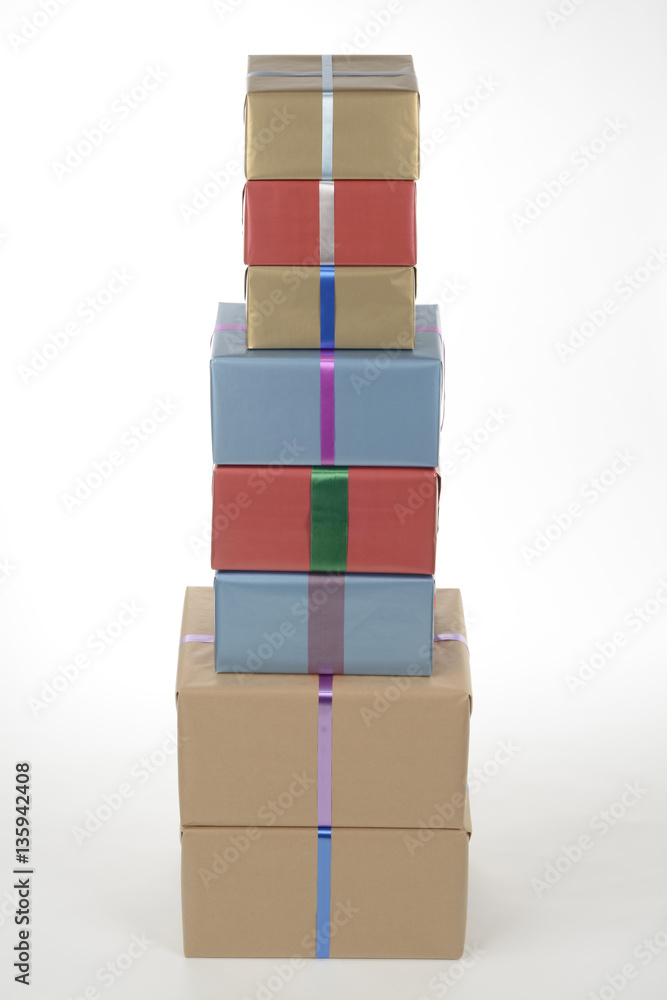 Obraz premium Cajas de regalos apiladas