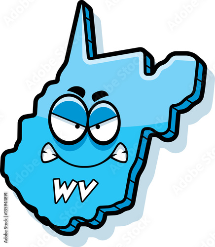 Cartoon Angry West Virginia