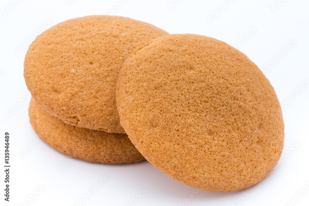 Cookies nuts on the isolated on white background. Cookies nuts on the isolated on white background.