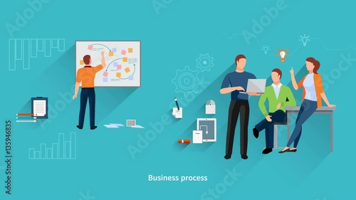 Business startup animation footage