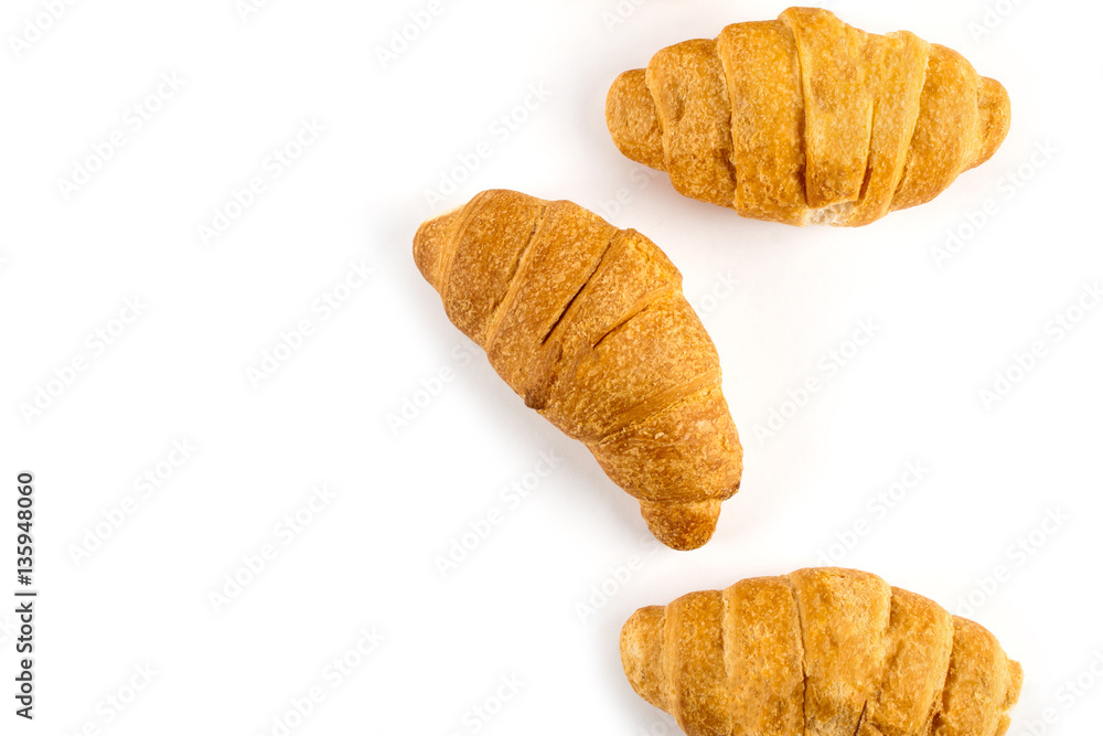 Fresh croissant close up Fresh croissant close up