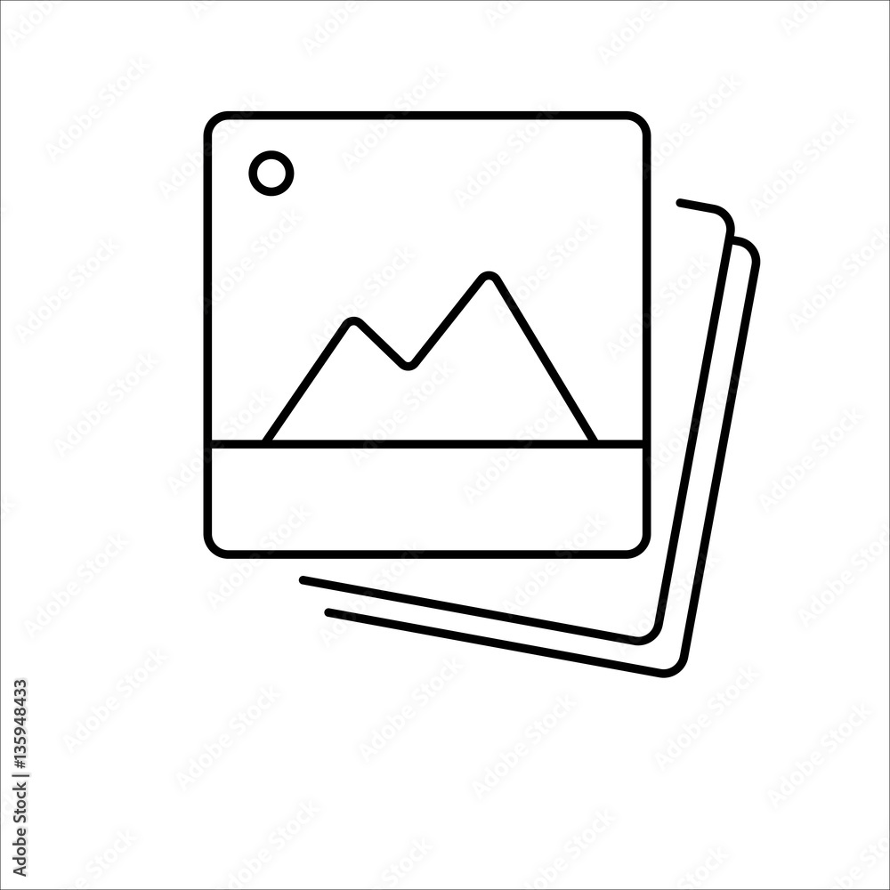 photo icon on white background photo icon on white background