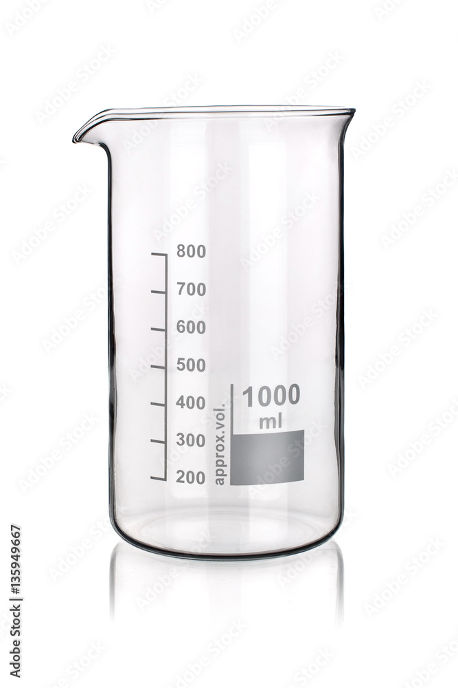 Laboratory glass scoop isolated on white Laboratory glass scoop isolated on white