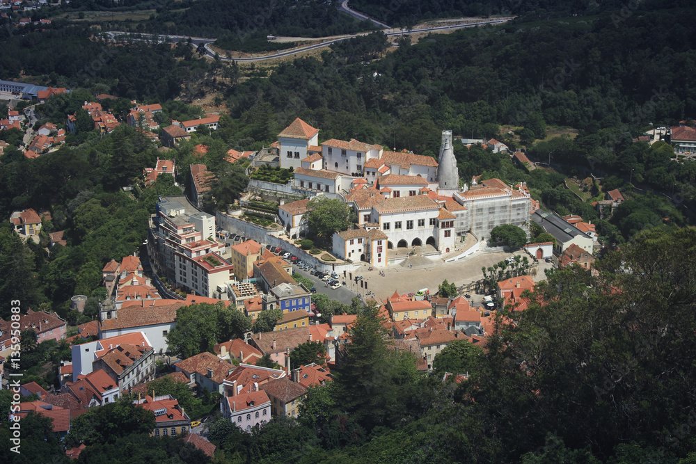 Historical center of the village of Sintra, Portugal