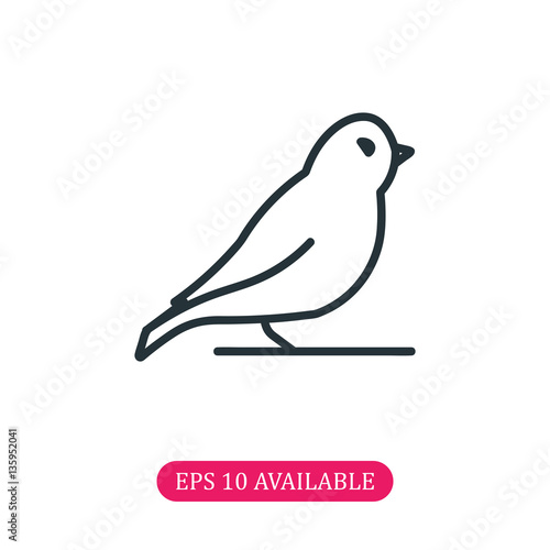 Sparrow icon vector