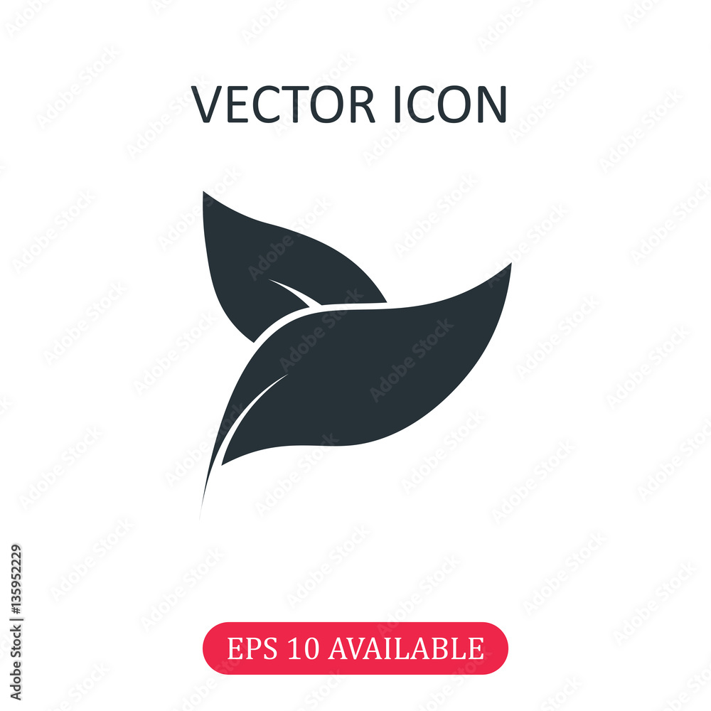 Leaves icon vector Leaves icon vector