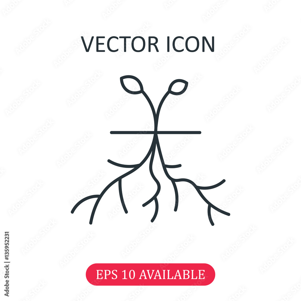 Fototapeta premium Plant icon vector