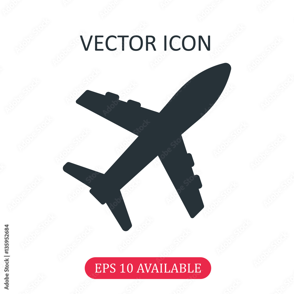 Obraz premium Plane icon vector