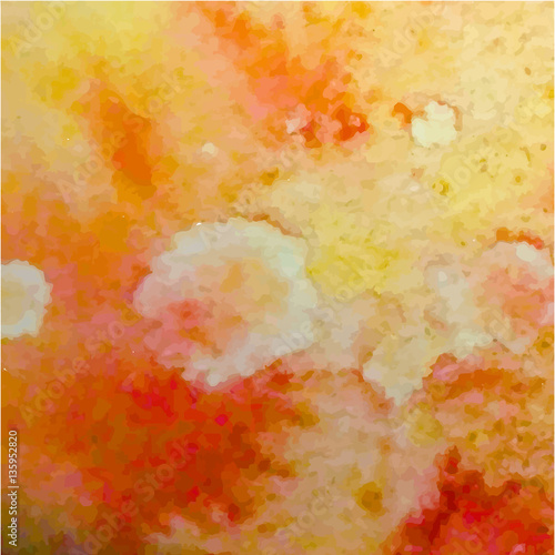 orange watercolor abstract texture, vector, illustration