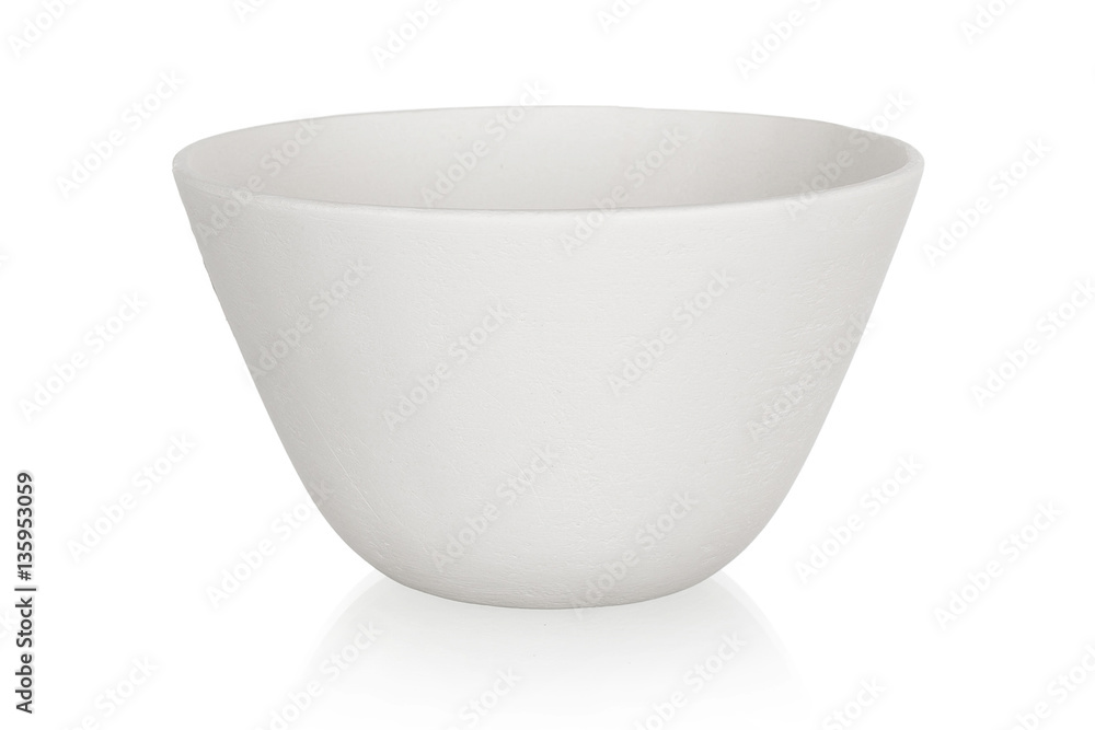White bowl isolated on white White bowl isolated on white