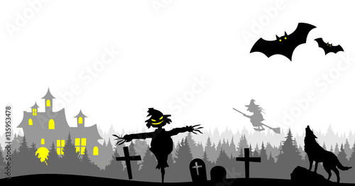 Geisterschloss und Friedhof