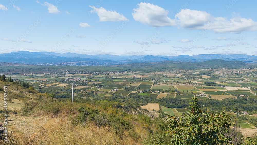 Panorama Ardeche Mountain.