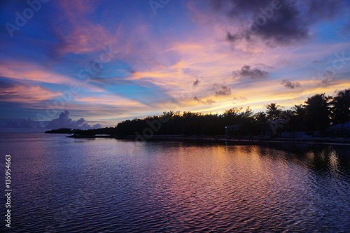 Spektakul  rer Sonnenuntergang auf den Florida Keys