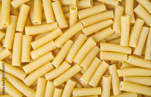 Tortiglioni pasta background