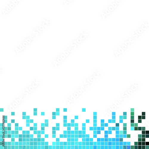 abstract vector square pixel mosaic background