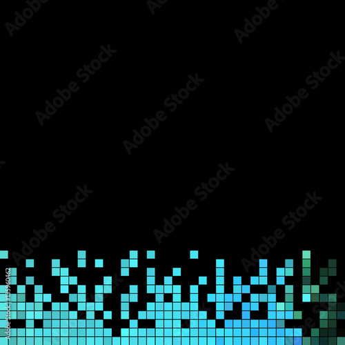 abstract vector square pixel mosaic background