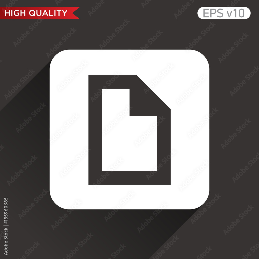 Document icon. Button with document icon. Modern UI vector. Document icon. Button with document icon. Modern UI vector.