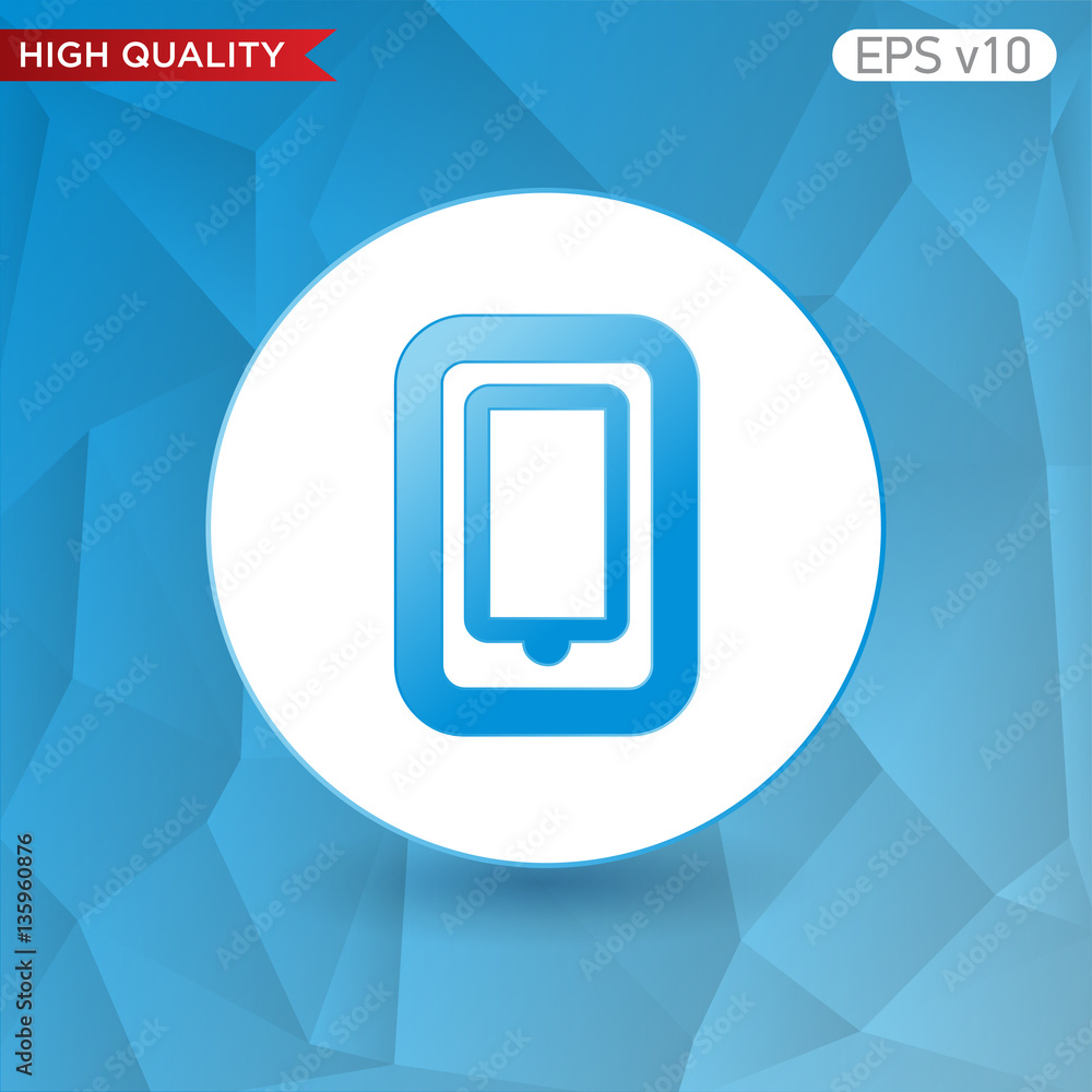 Smartphone icon. Button with smartphone icon. Modern UI vector. Smartphone icon. Button with smartphone icon. Modern UI vector.