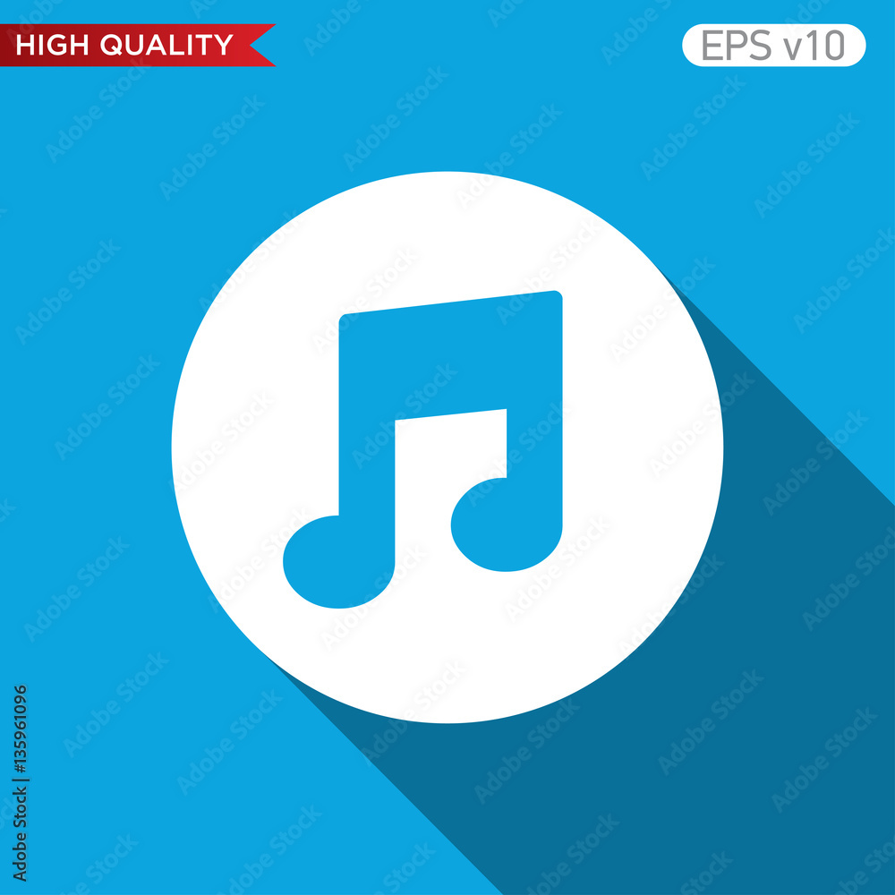 Music icon. Button with music icon. Modern UI vector. Music icon. Button with music icon. Modern UI vector.