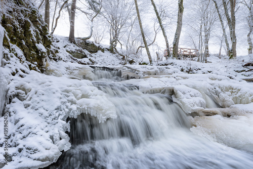 Waterfall in winter © styf