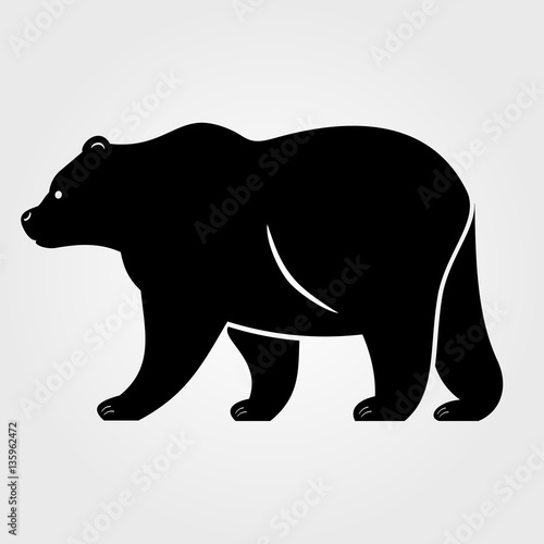 Bear icon on a white background