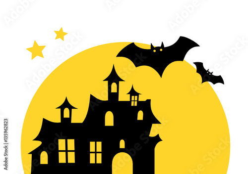 Geisterhaus und Fledermaus