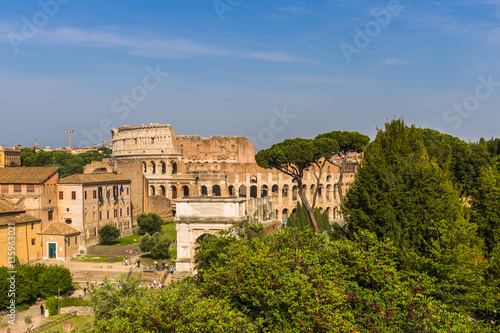 May 28, 2016: The Colosseum seen from the Palatine hill photo