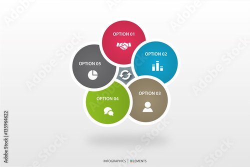 Infografik Template für Business Präsentationen