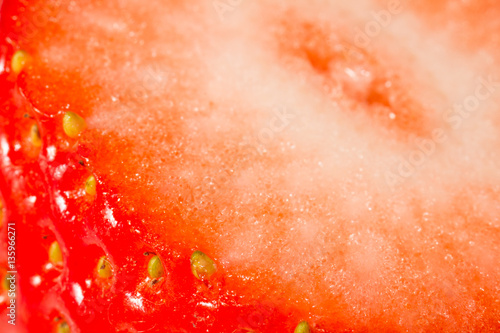 Sliced Strawberry macro