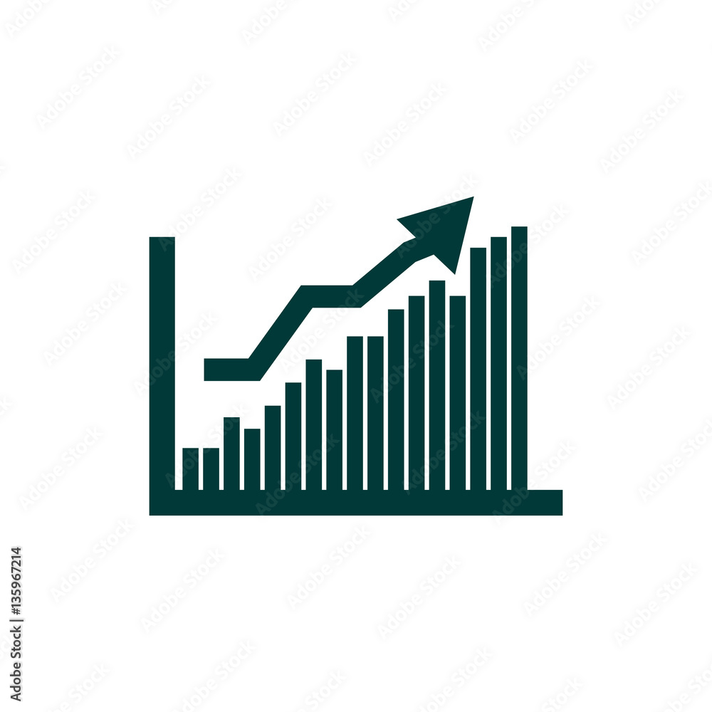 Increasing rate icon. Increasing rate icon.