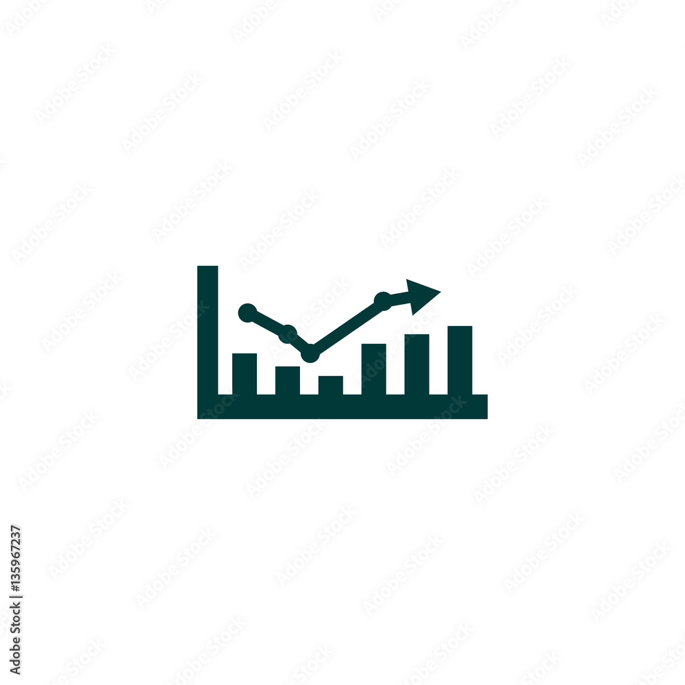 Graph icon. Business analytics chart symbol. Graph icon. Business analytics chart symbol.