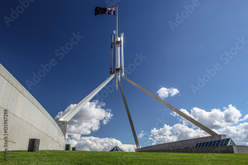 Australian national parliament house in Canberra © semisatch
