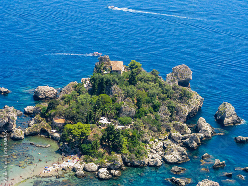 From Taormina a wonderful view of Isola Bella. Sicily