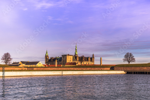 December 03, 2016: Panorama of Kronborg castle in Helsingor, Den